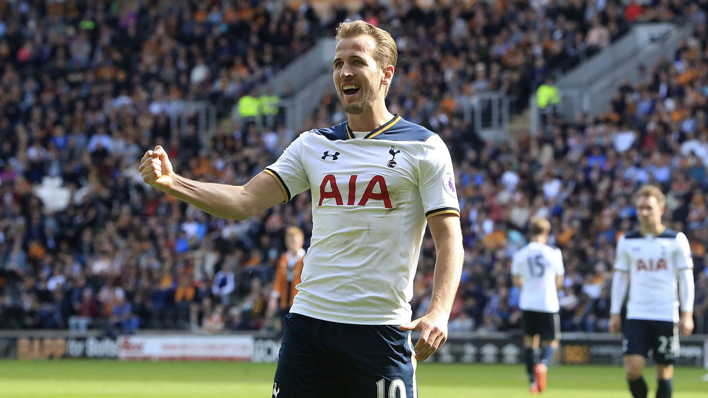 Harry Kane masih masih menjadi andalan Tottenham Hotspur pada musim mendatang. (AP/Danny Lawson)