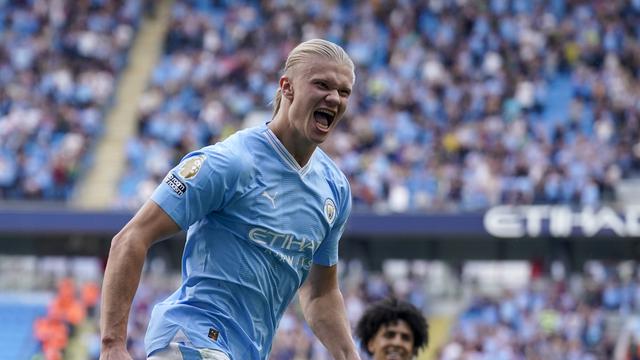 FOTO Erling Haaland - Manchester City Vs Fulham