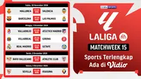 Jadwal dan Siaran Langsung Liga Spanyol 2024/2025 Matchweek 15 di Vidio