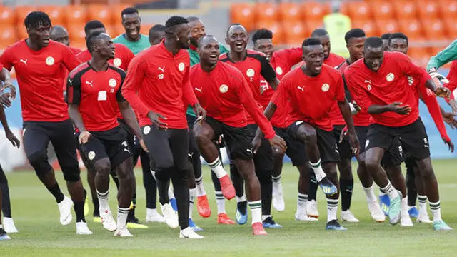 Senegal berada dalam semangat tinggi dalam latihan sebelum menghadapi Jepang