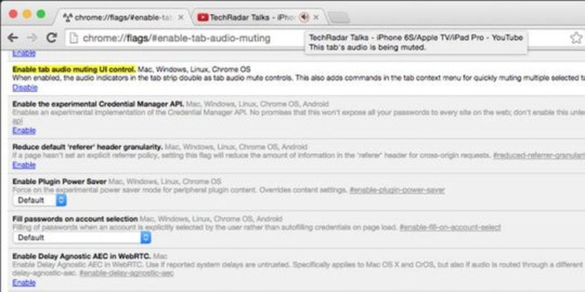Mematikan suara pada tab Chrome