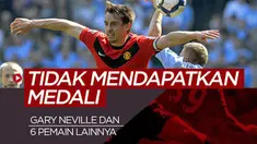 Berita motion grafis Gary Neville dan 6 pemain yang apes tak dapat medali meskipun juara Liga Inggris.