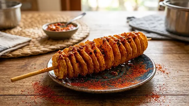 Kentang Spiral Bumbu Balado