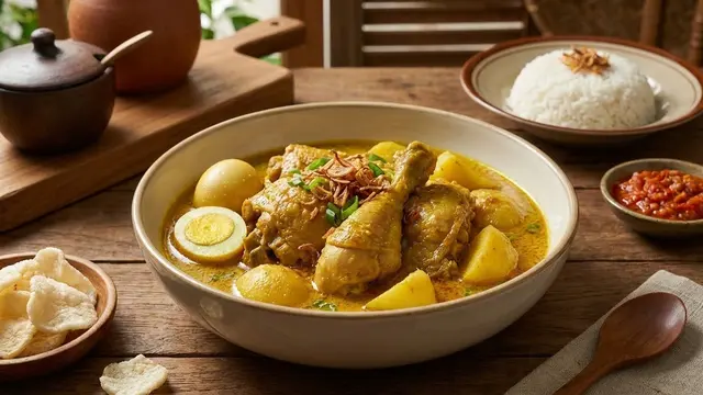 Opor Ayam Susu Kedelai, Ide Menu Lebaran untuk yang Lagi Diet/Gemini AI