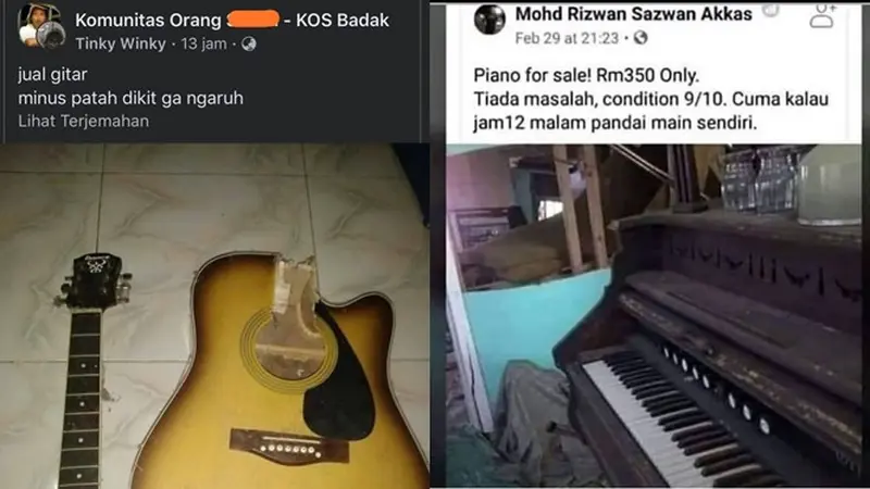 6 Status Facebook Jualan Alat Musik Ini Kelewat Unik, Minat?