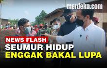 VIDEO: Pria Ini Kaget Dikasih Presiden Jokowi Jaket Kesayangannya