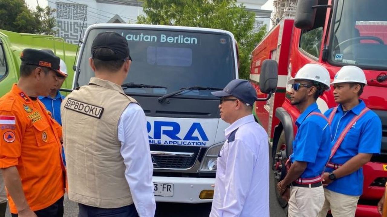 PDAM Tirta Raja Siaga Karhutla di OKU, Siapkan Mobil Suplai Air dan Personel