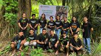Aksi sekelompok pemuda asal Kabupaten Kepulauan Sangihe saat Hari Sumpah Pemuda.