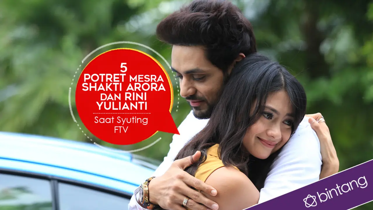 [Bintang] 5 Potret Mesra Shakti Arora dan Rini Yulianti Saat Syuting FTV