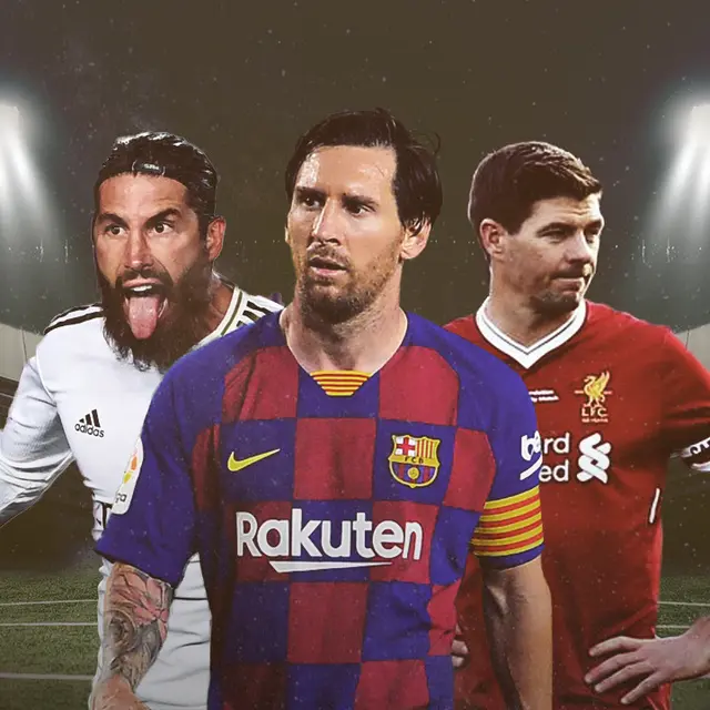 Lionel Messi, Sergio Ramos dan Steven Gerrard