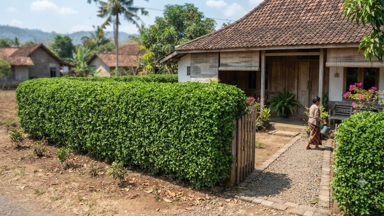 Tanaman Pagar yang Tidak Mudah Rontok dan Cocok Buat Musim Kemarau Jenis Teh-tehan
