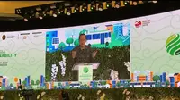 Wakil Menteri Perdagangan dan Industri Singapura Tan See Leng mengatakan&nbsp;mengimpor empat gigawatt listrik rendah karbon pada tahun 2035. Sekitar 50 persen (atau 2 Gigawatt) dari impor tersebut berasal dari Indonesia (Liputan6.com/Teddy Tri Setio Berty).