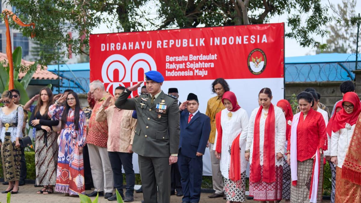 Kemeriahan Perayaan HUT RI ke-80 di Kenya, Upacara Bendera Hingga Lomba Khas Agustusan