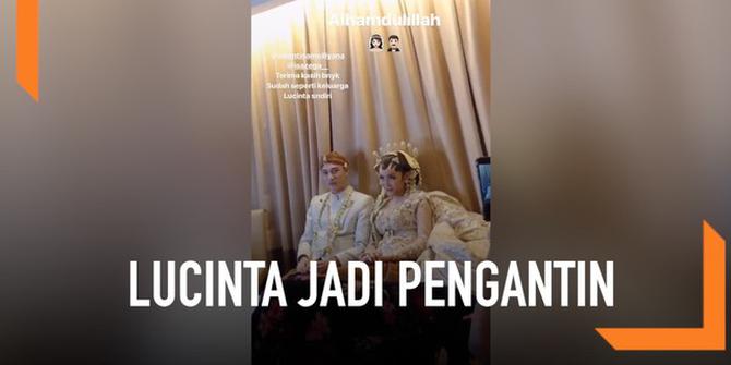 VIDEO: Lucinta Luna Pakai Baju Pengantin, Lihat Penampilannya