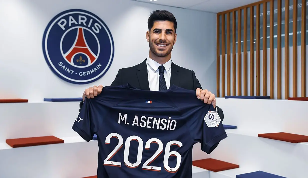 Setelah membela Real Madrid selama 7 tahun, Marco Asensio akhirnya pergi secara gratis pada akhir musim 2022/2023. Ia akhirnya memilih PSG yang mengontraknya hingga 30 Juni 2026. (psg.fr)