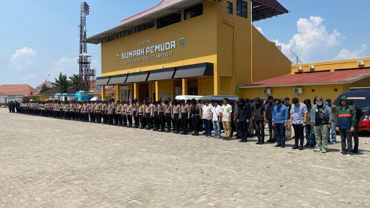 Polresta Bandarlampung Kerahkan 390 Personel Amankan Laga Bhayangkara Presisi Lampung FC vs Persija Jakarta
