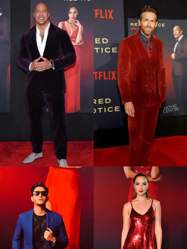 Joshua March saat bertemu Dwayne Johnson, Gal Gadot dan Ryan Reynolds (https://www.instagram.com/p/CV4oDjphhd5/)