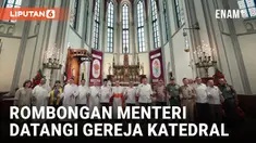 Rombongan Menteri Datangi Gereja Katedral Pastikan Perayaan Natal 2024 Aman