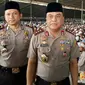 Wakapolri Komjen Syafruddin saat menghadiri pertemuan ulama (Jord Qodama) Jamaah Tabligh di Cikampek, Jawa Barat, Kamis (22/3). Wakapolri sebagai umat Islam bisa hidup berdampingan dengan pemeluk agaman lain. (Liputan6.com/Pool/Fernando)