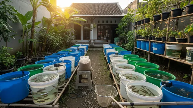 Usaha Ternak Ikan di Rumah Sempit Ikan Mas