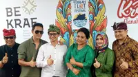 Bupati Tabanan Eka Wiryastuti bersama beberapa selebritas ibu kota (Foto: Ferry Noviandi)