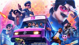 Sinopsis film animasi Papa Zola The Movie, kisah epik seorang ayah pengantar makanan yang harus menyelamatkan putrinya dan Bumi dari invasi alien. (Foto: Dok. MD Pictures)