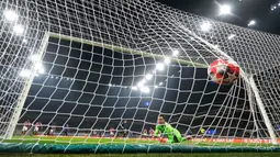 Inter meraih kemenangan meyakinkan 3-0 atas Monaco dalam matchday 8 fase liga Liga Champions 2024/2025. Kedua tim bertanding di Giuseppe Meazza, Kamis (30/1/2025) dini hari WIB. (AP Photo/Luca Bruno)