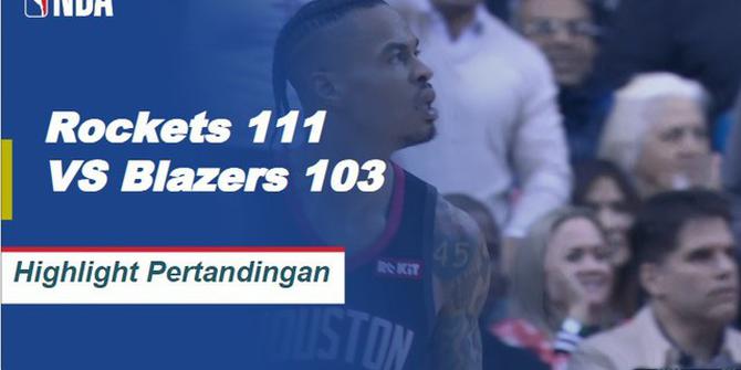 Cuplikan Hasil Pertandingan NBA : Rockets 111, Trail Blazers 103