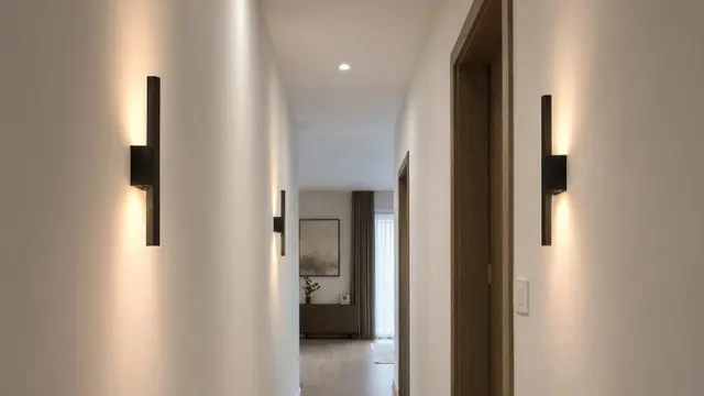 Ide Lampu Dinding untuk Membuat Lorong Rumah Tidak Terlihat Gelap (AI Generated)