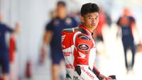 Fadillah Arbi Aditama saat mentas di Moto3 Mandalika 2023. (Dokumentasi PT AHM)