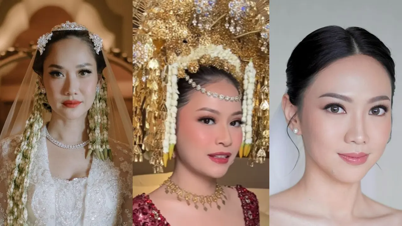 3 Detail Gaya Makeup Pengantin dari Bunga Citra Lestari, Hanggini, dan Shania Eks JKT 48 yang Menikah Barengan