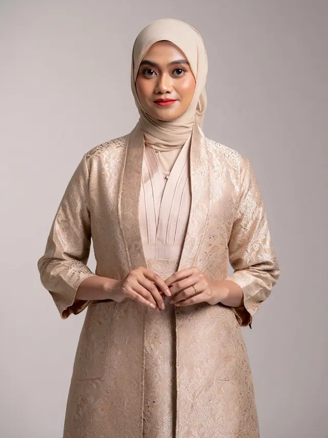 7 Model Gamis Brokat Elegan Ini Bikin Kamu Tampil Anggun di Kondangan