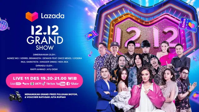 Lazada 12.12 Grand Show Siap Hadirkan Battle Terepic dan Promo Terbesar Akhir Tahun