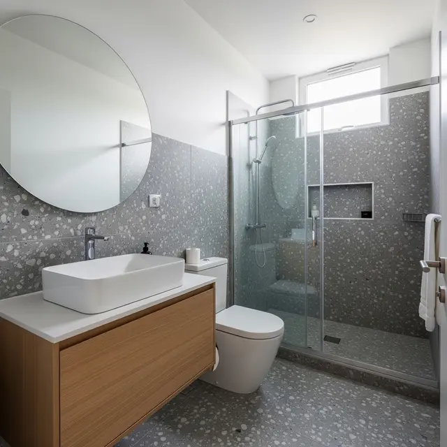 9 Model Keramik Kamar Mandi Abu-abu, Tampilan Modern dan Fungsional