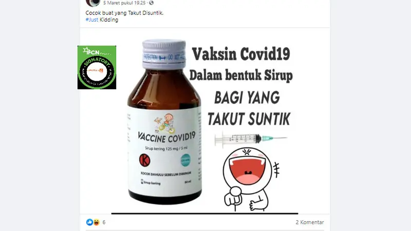 Cek Fakta Liputan6.com menelusuri klaim vaksin Covid-19 untuk yang takut disuntik