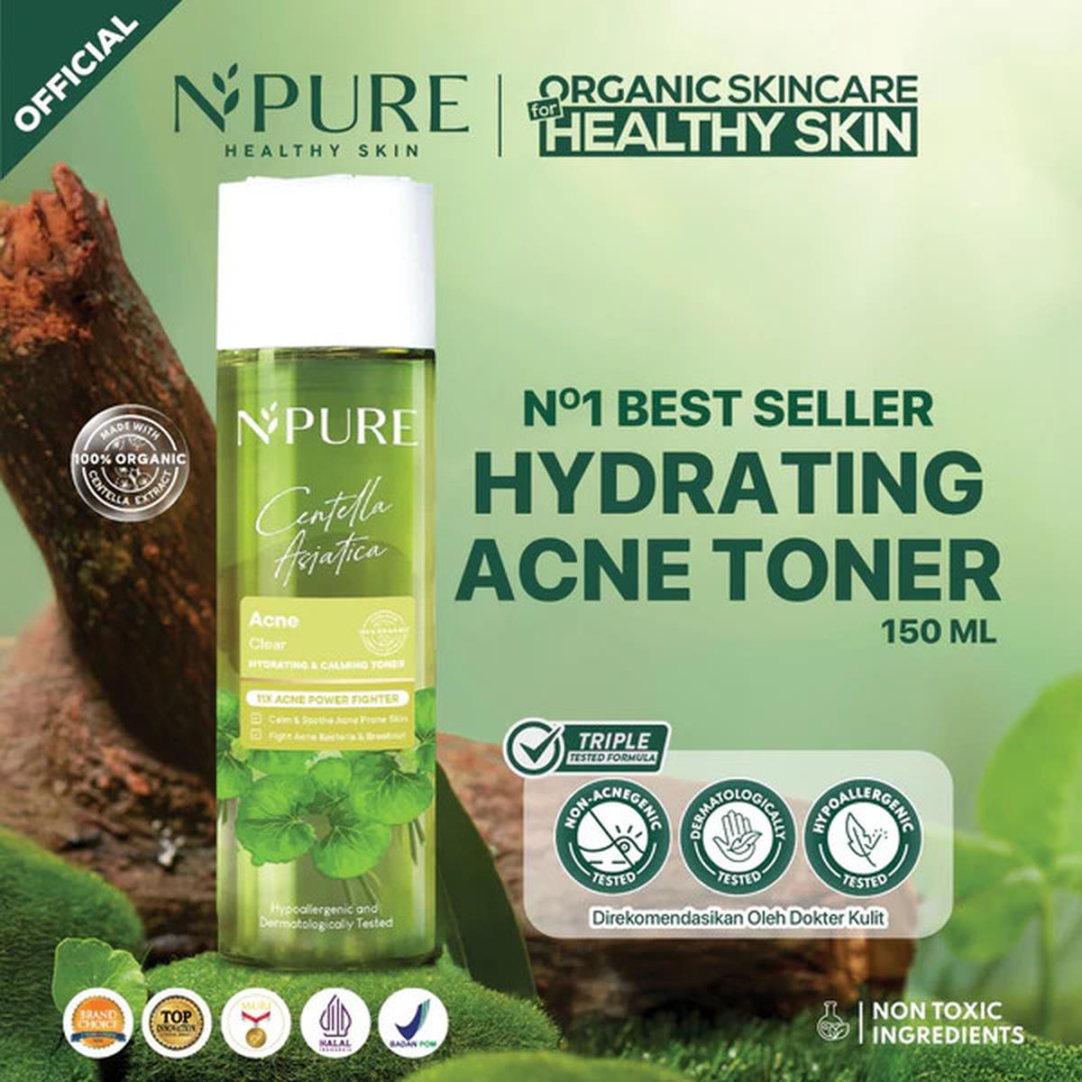 Ilustrasi N'Pure Cica Series Acne Clearing Toner