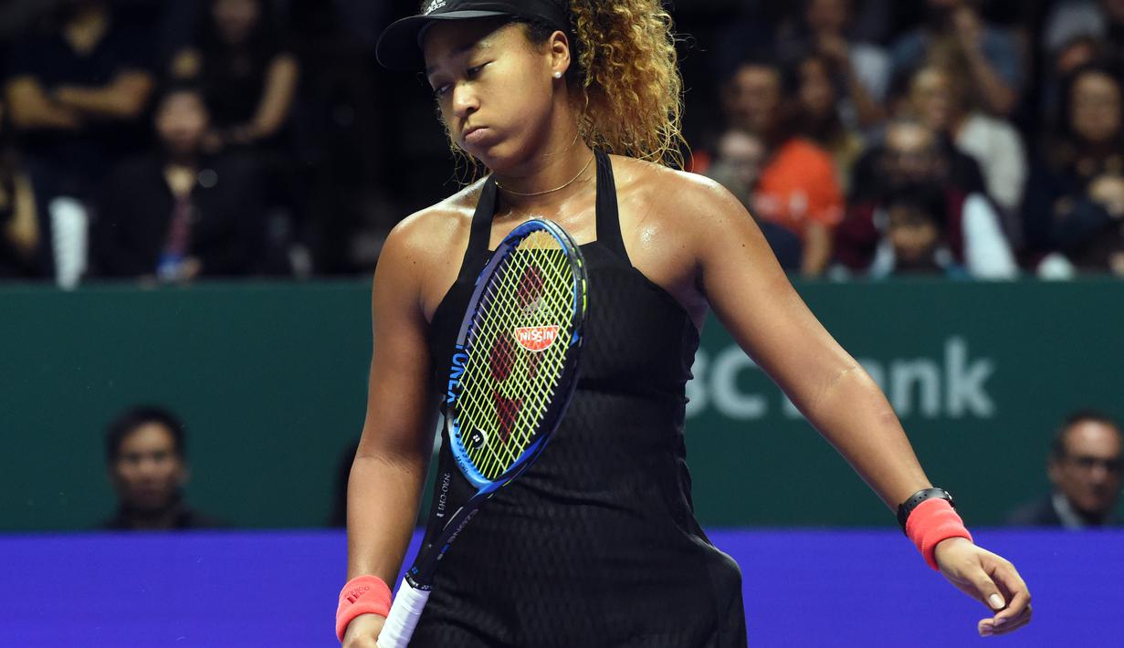2.Naomi Osaka - Tahun 2018 menjadi tahun yang sangat berharga bagi Naomi Osaka. Petenis 21 tahun tersebut menjuarai gelar Grand Slam 2018. (AFP/Roslan Rahman)