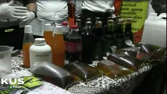 Polisi amankan ratusan miras oplosan yang mematikan beserta sejumlah bahan tambahan seperti alkohol 90 persen, minuman penambah stamina, serta ginseng.