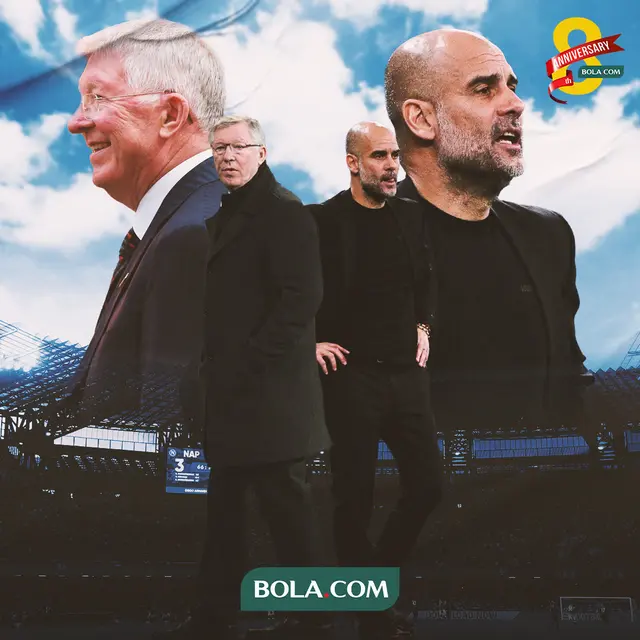 Ilustrasi - Sir Alex Ferguson dan Pep Guardiola