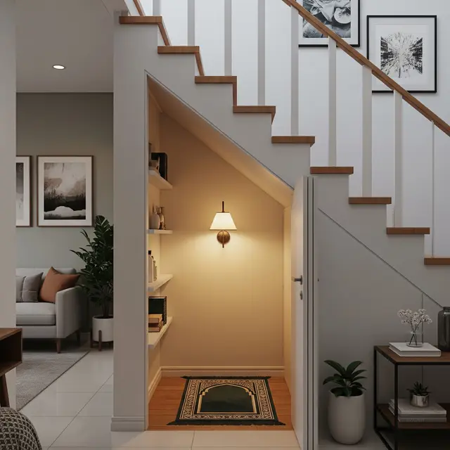 9 Desain Mushola Ukuran 1x1 di Dalam Rumah, Hadirkan Ketenangan Ibadah