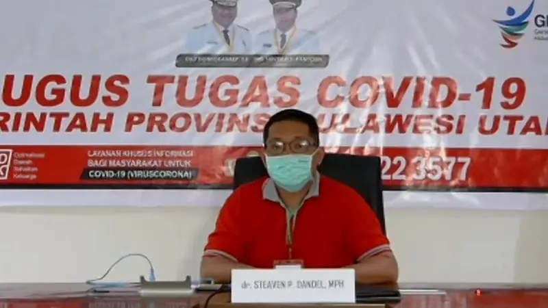 Jubir Gugus Tugas Covid-19 Provinsi Sulut dr Steaven Dandel.