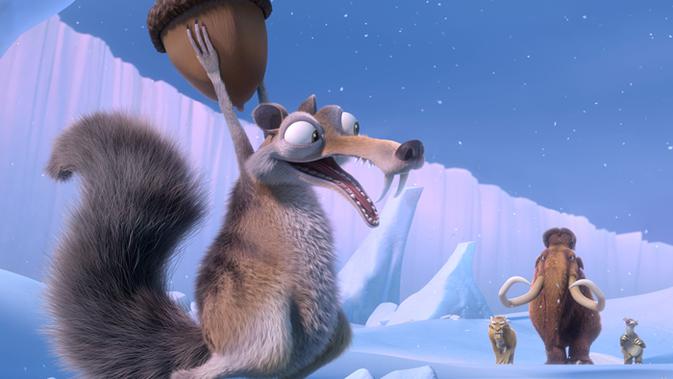 Tupa Scrat di film animasi Ice Age. (Fox)