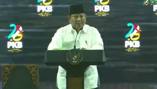 Momen Prabowo Sapa Bahlil di Harlah PKB: Katanya MBG 'Mas Bahlil Ganteng'