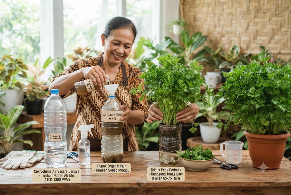 Cara Menanam Seledri di Botol Bekas agar Tumbuh Rimbun