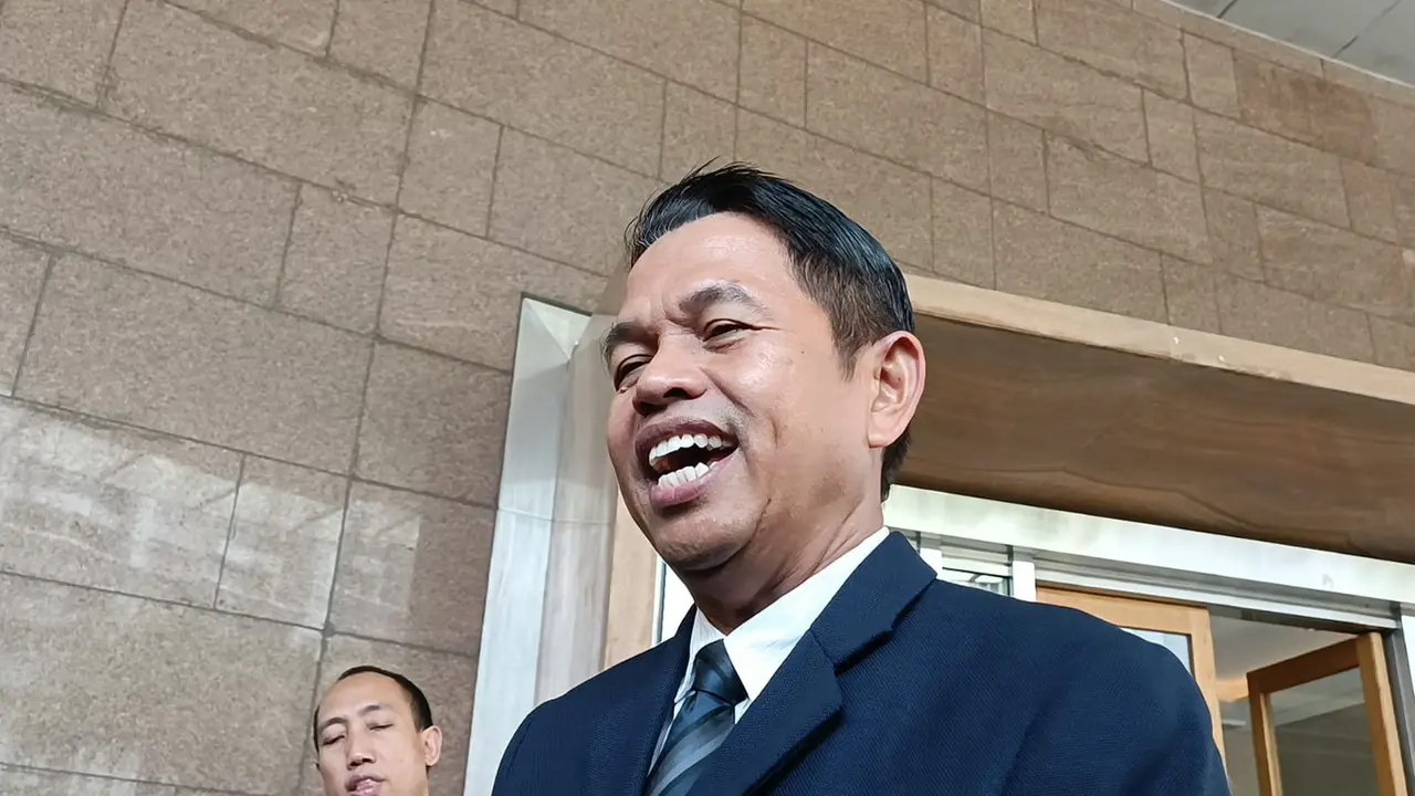 Deddy Mulyadi di pernikahan Rizky Febian dan Mahalini berlangsung di Hotel Raffles, Jakarta Selatan, Jumat (10/5/2024).
