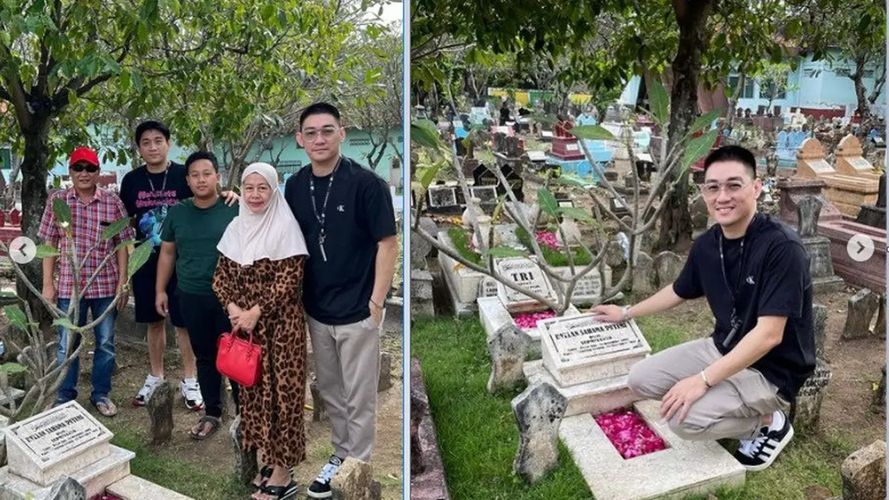 Ifan Seventeen nyekar ke Makam Dylan Sahara di Ponorogo (foto: Instagram ivanseventeen)
