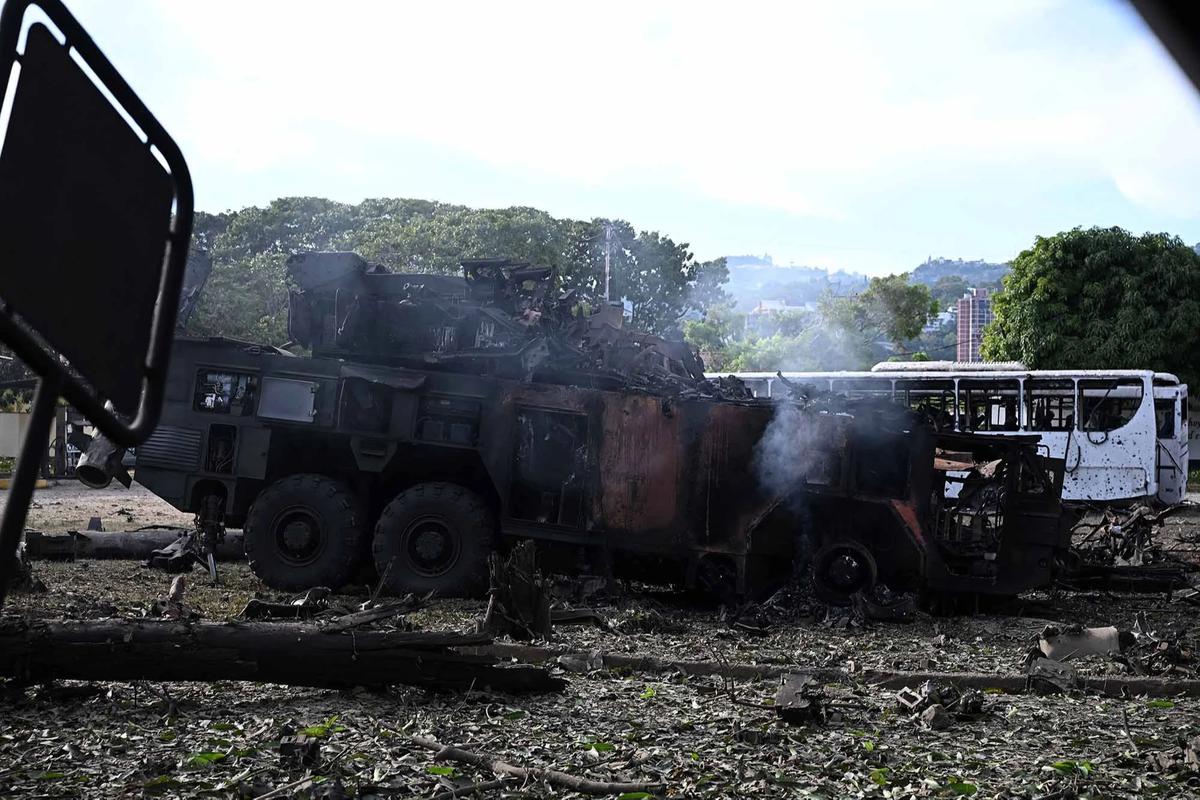FOTO Jejak Kerusakan Serangan Amerika Serikat di Ibu Kota Venezuela