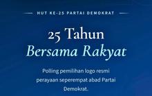 AHY Ajak Masyarakat Tentukan Logo HUT Ke-25 Partai Demokrat, Simbol Pengabdian Seperempat Abad