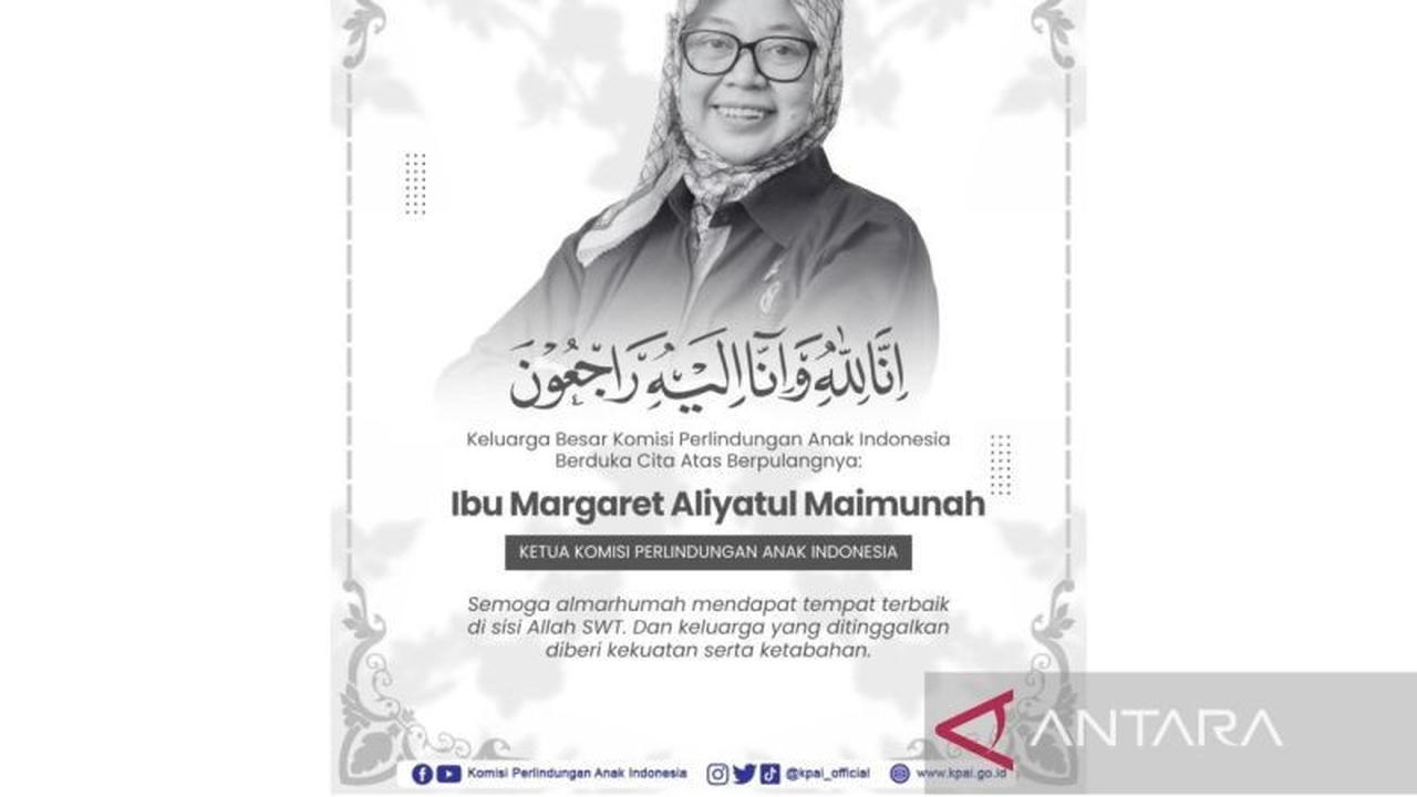 Ketua KPAI Margaret Aliyatul Maimunah Meninggal Dunia, KPAI Berduka