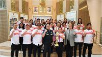 Deputi Bidang Peningkatan Prestasi Olahraga Kemenpora, Surono, secara resmi melepas keberangkatan Timnas Bisbol Putri Indonesia yang akan berkompetisi di BFA Women’s Baseball Asian Cup 2025 yang digelar di China. (c) bagus/kemenpora.go.id